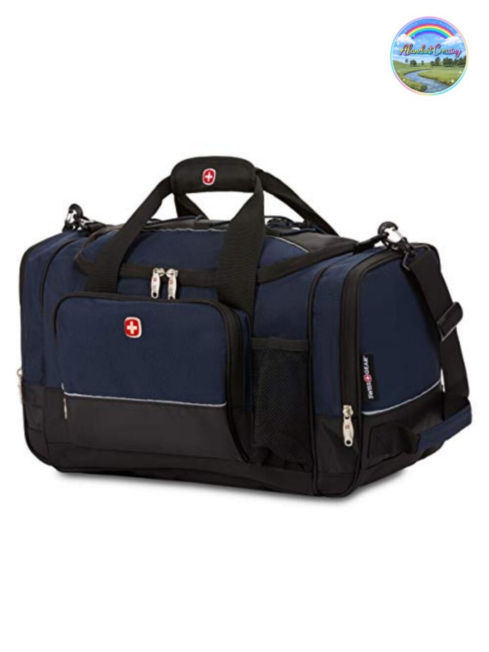 SwissGear Apex Durable Polyester Travel Gym Duffel Bungee